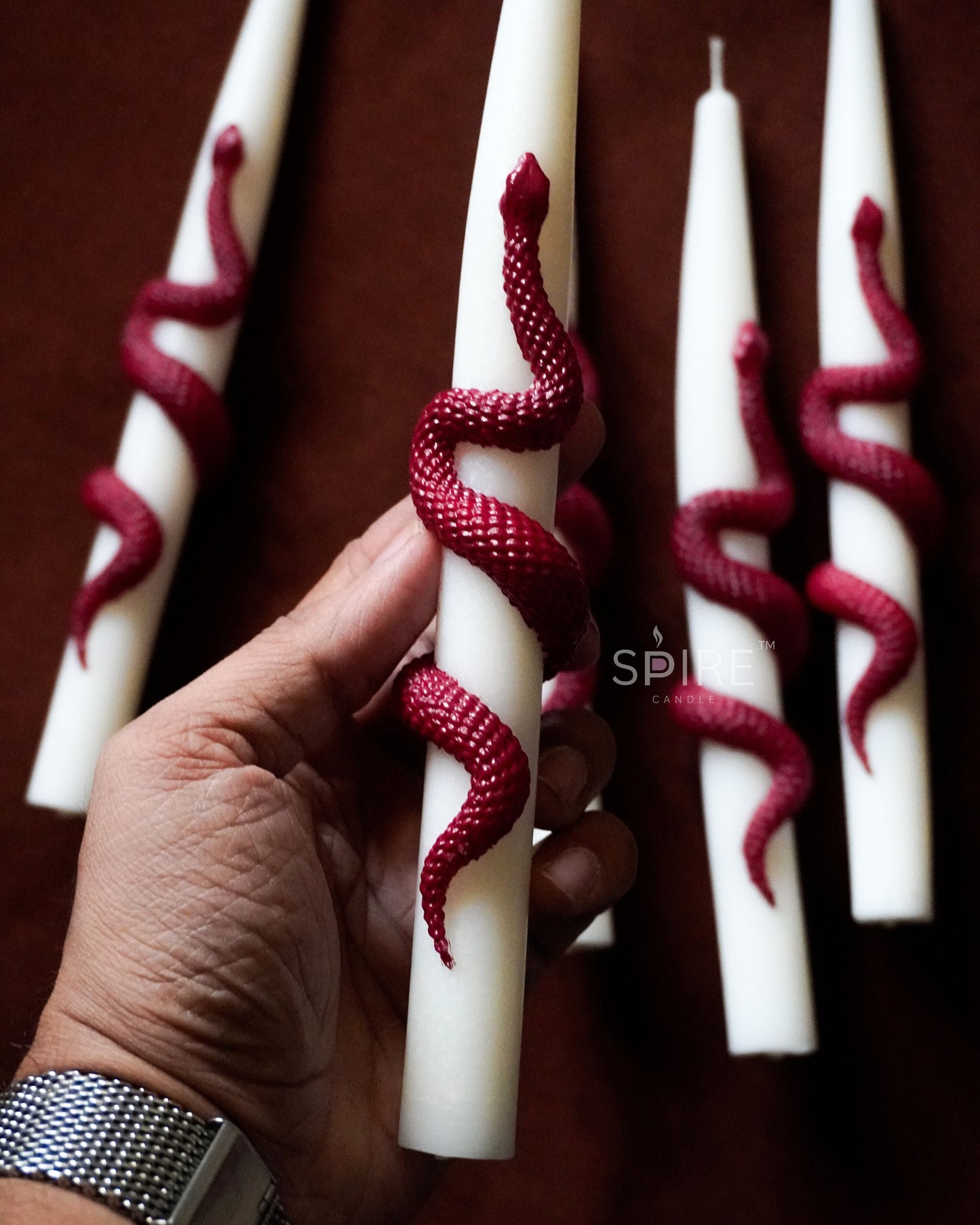 Snake Pillar Candle