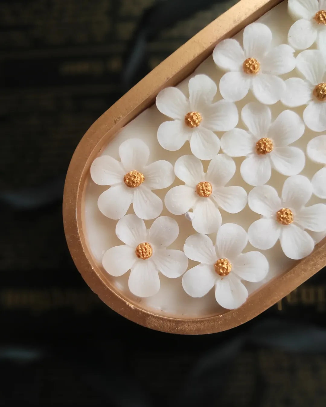Concrete Jar Flower Candle
