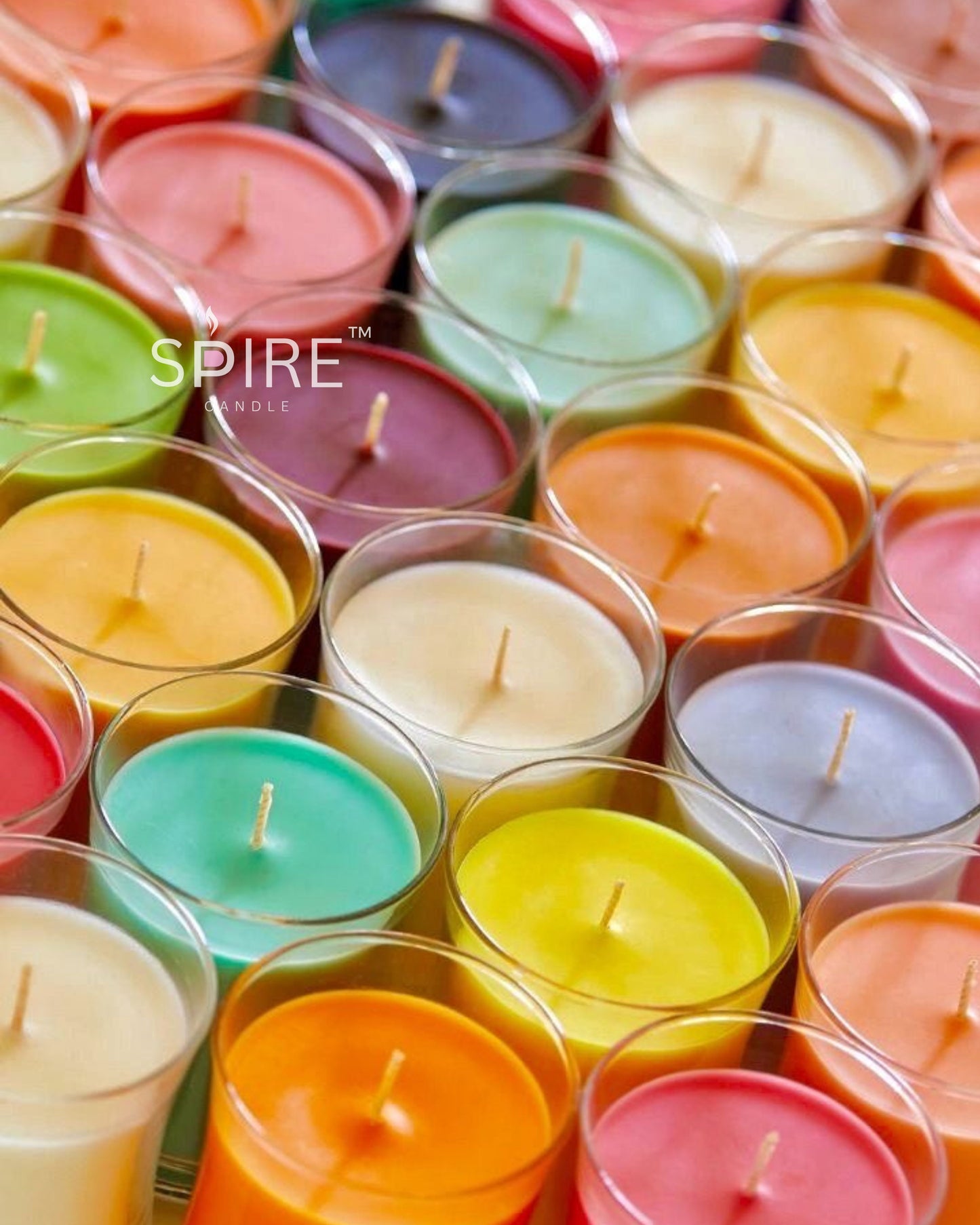 Simple Color Glass Jar Candle