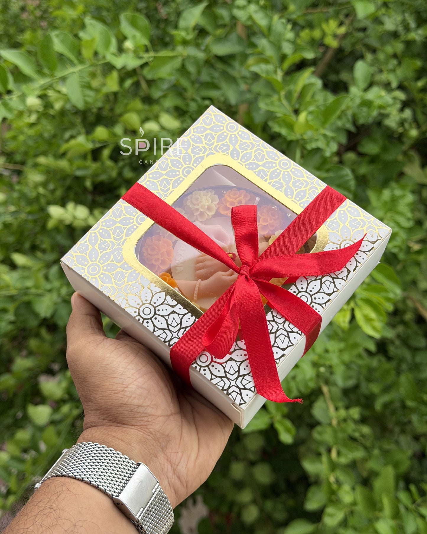 RAKHI URLI CANDLE 4 INCHES ( WITH DECORATIVE BOX )