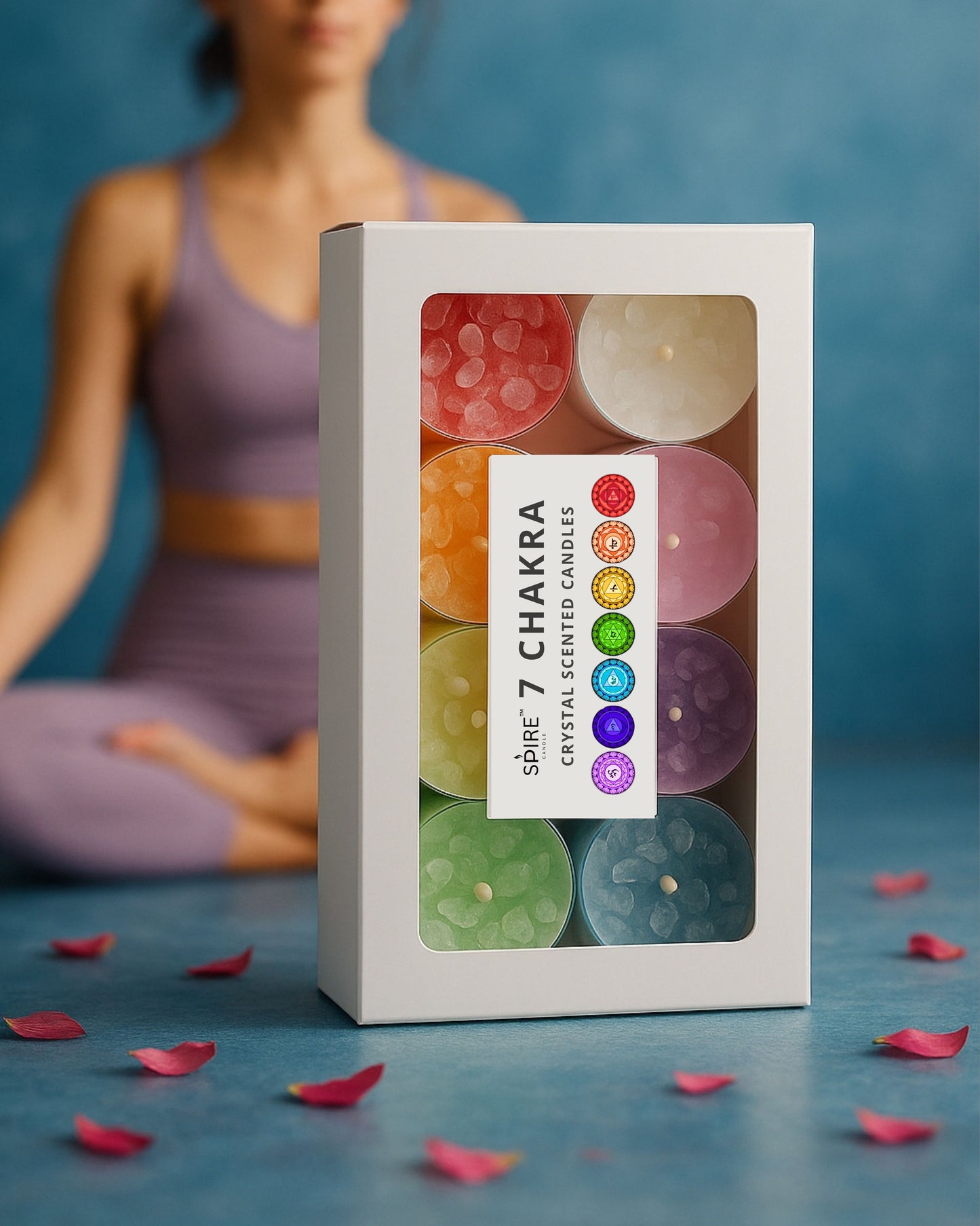 7 Chakra Crystal Scented Candles
