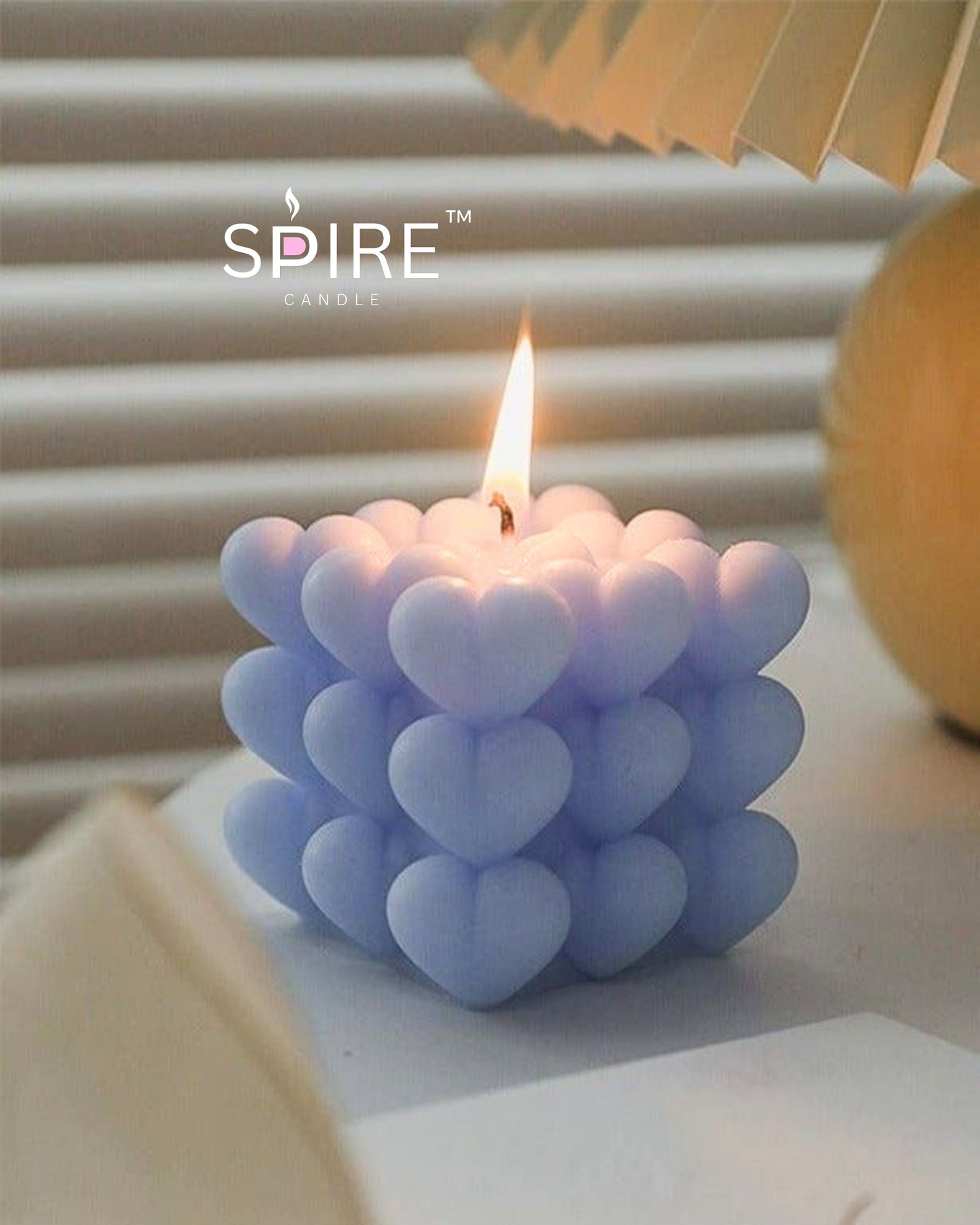 Heart Bubble Candle