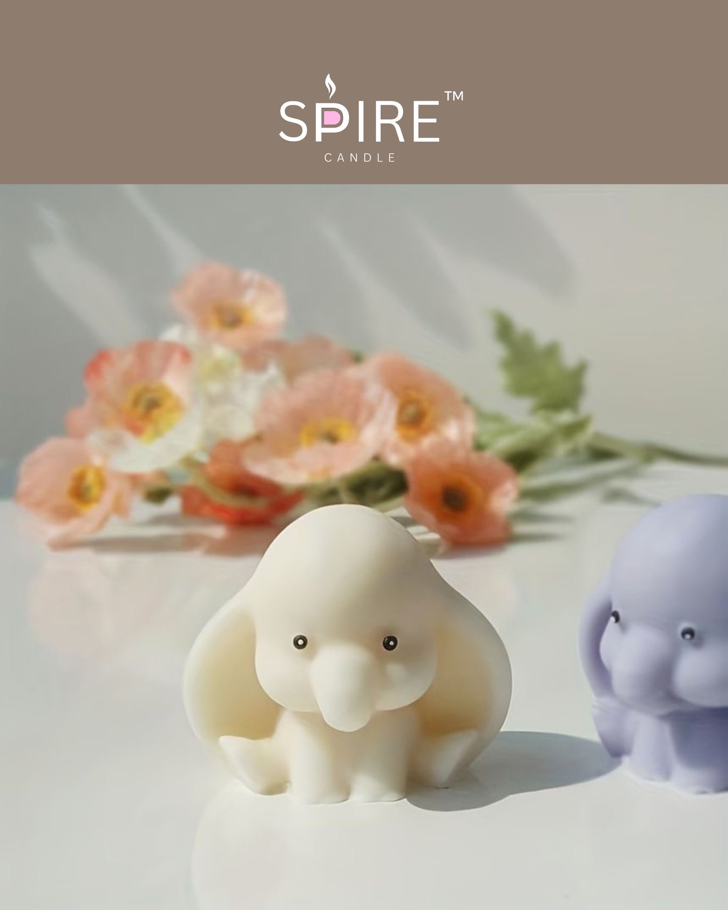 Baby Elephant Candle