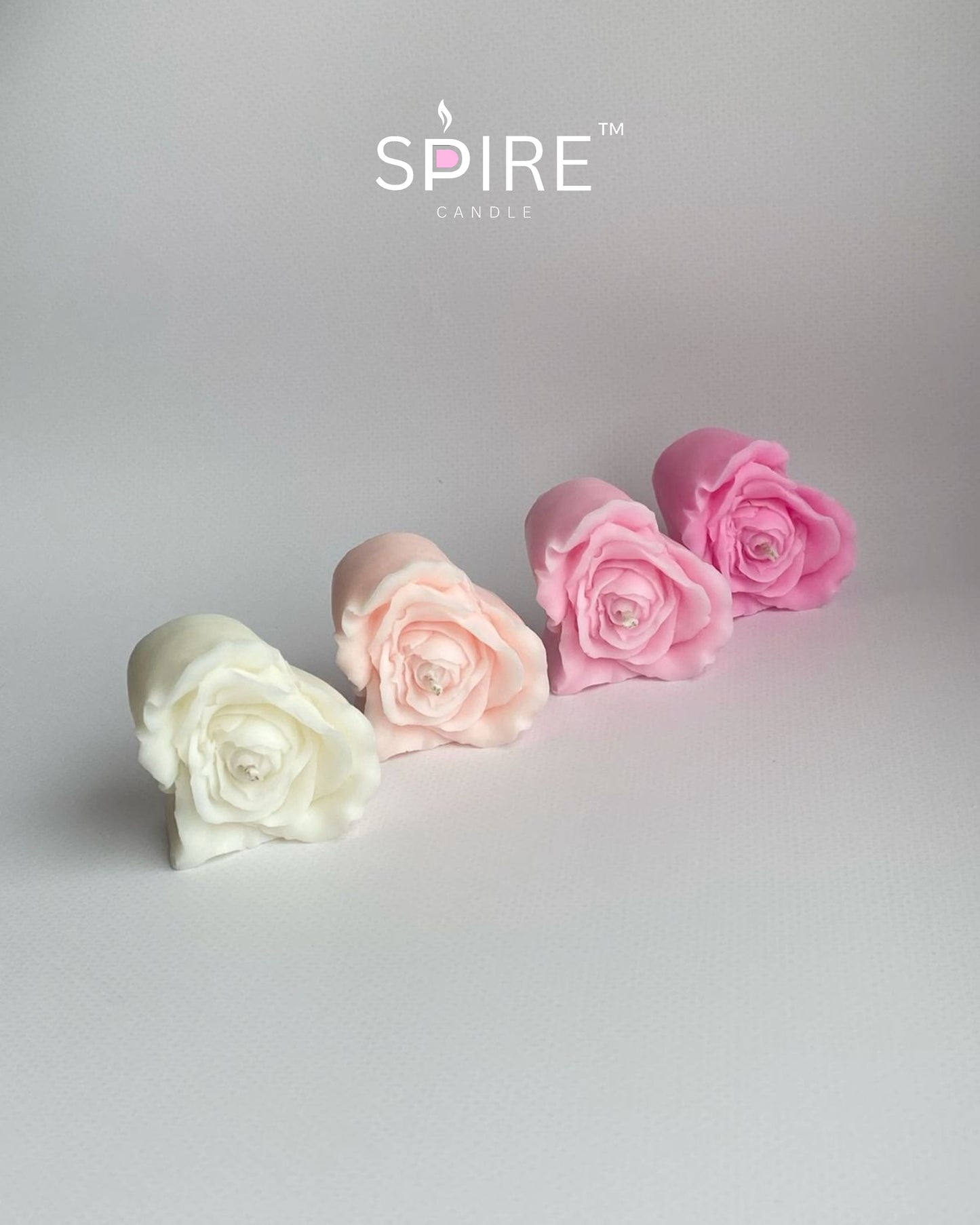 Rose Petals Heart Candle