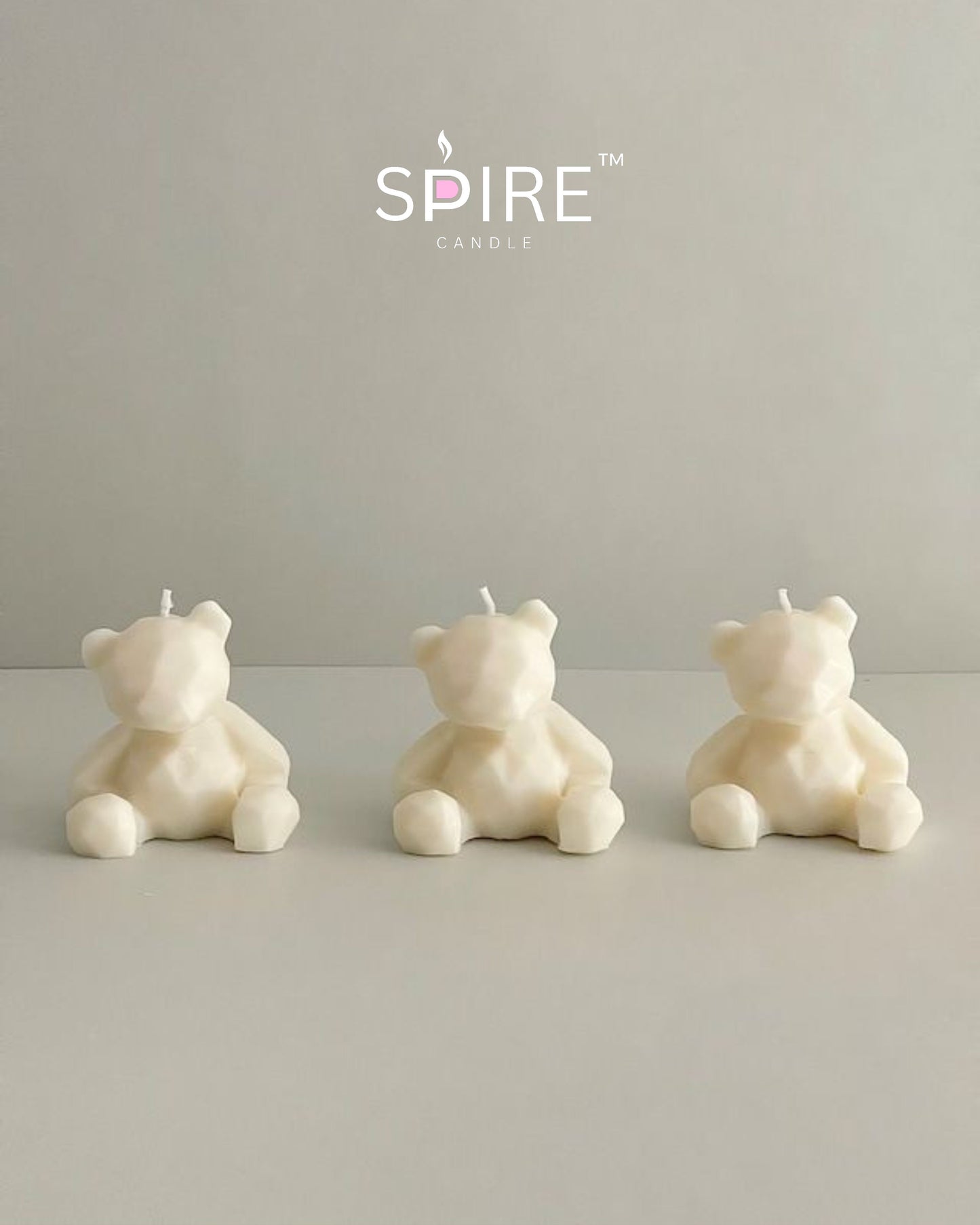 Crystal Teddy Big Candle