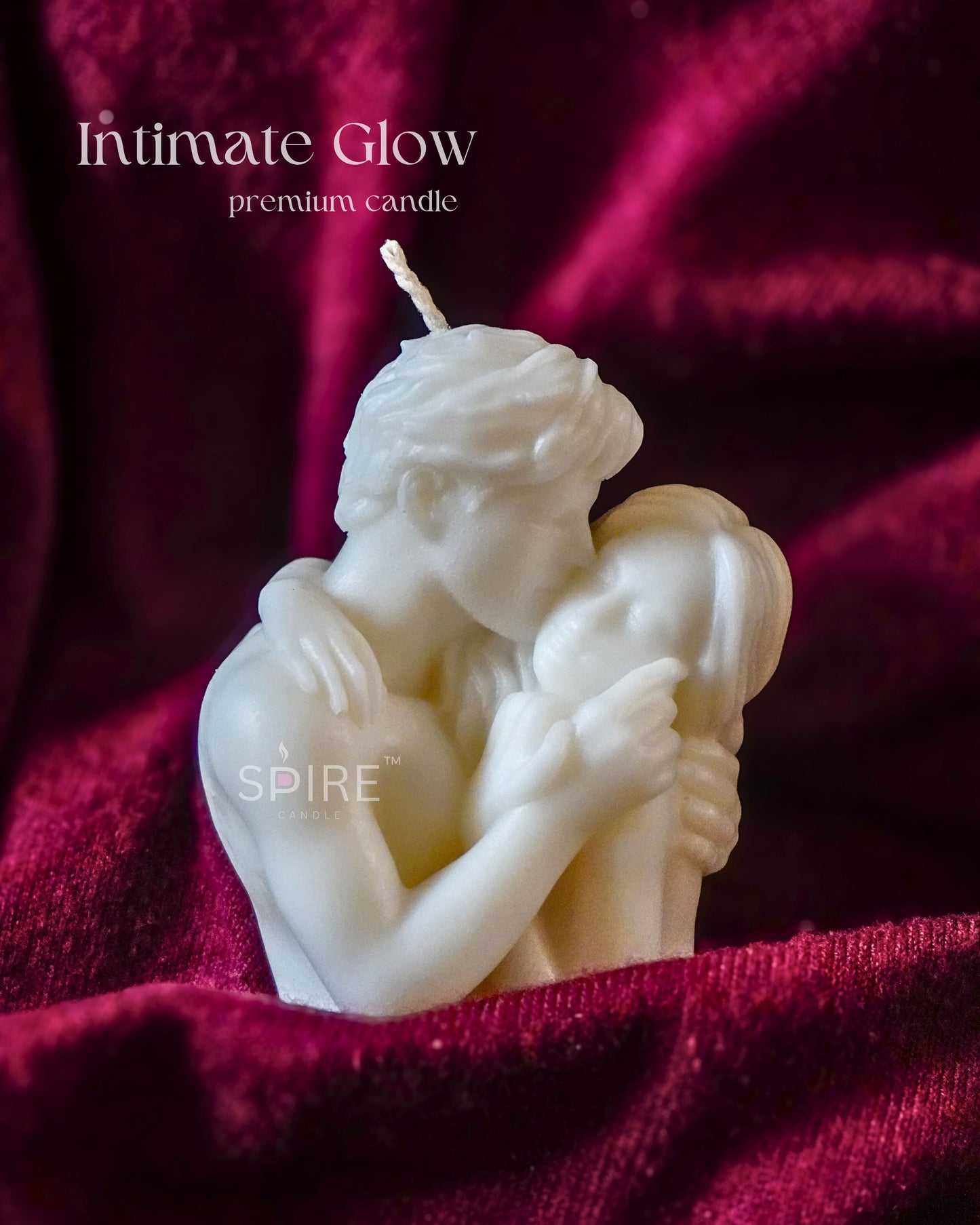 Intimate couple candle