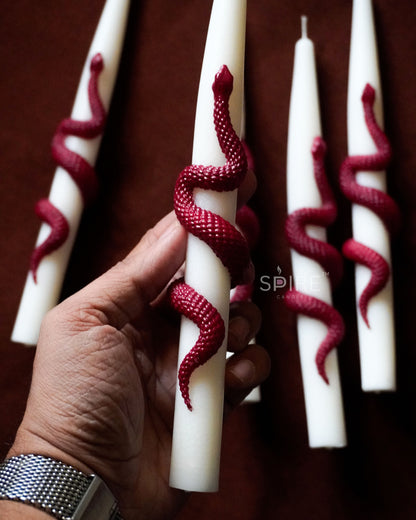 Snake Pillar Candle