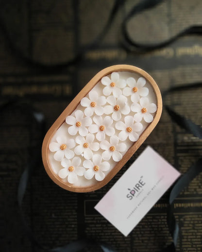 Concrete Jar Flower Candle