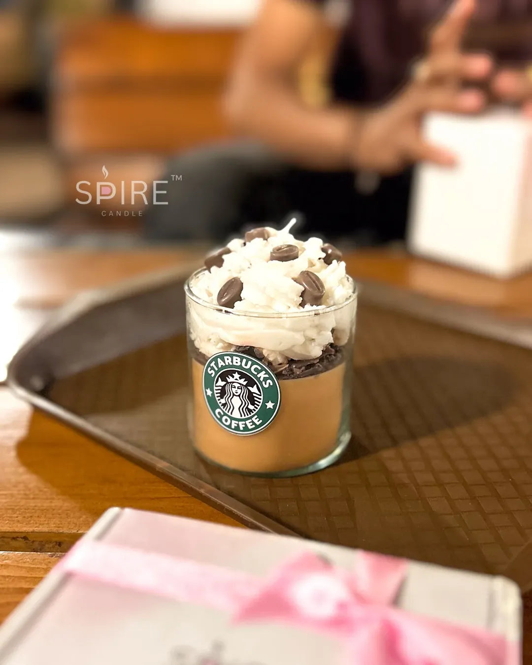 Starbuck Coffee cream Candle