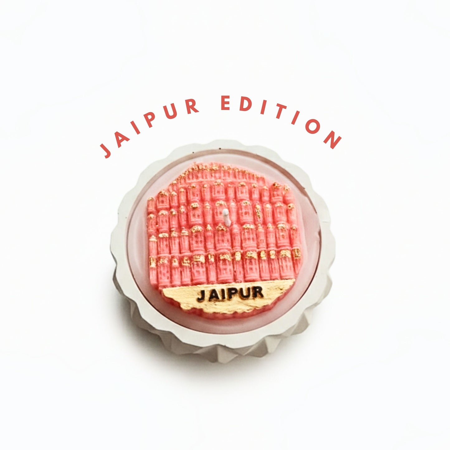 JAIPUR HAWAMAHAL CONCRETE JAR CANDLE | JAIPUR EDITION | SOY WAX SCENTED CANDLE | LAVENDER SCENTED