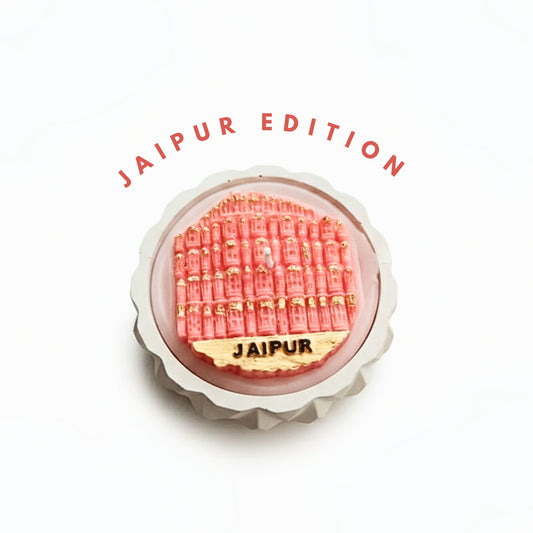 JAIPUR HAWAMAHAL CONCRETE JAR CANDLE | JAIPUR EDITION | SOY WAX SCENTED CANDLE | LAVENDER SCENTED