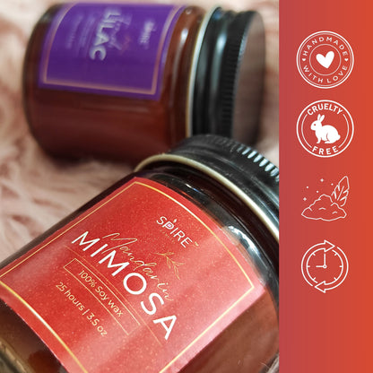 FORESTFEEL LILAC & MIMOSA JAR CANDLE (PACK OF 2 JAR CANDLES)