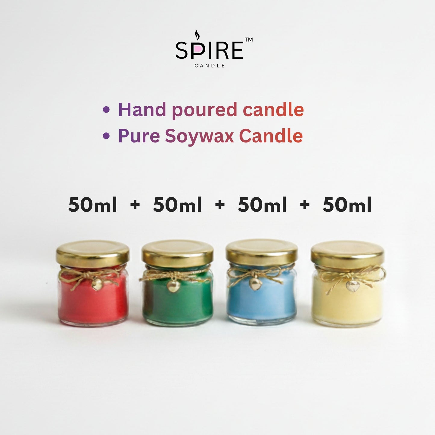 CHRISTMAS JAR CANDLES IN 4 DIFFERENT FRAGRANCE (PACK OF 4 ) | CHRISTMAS EDITION