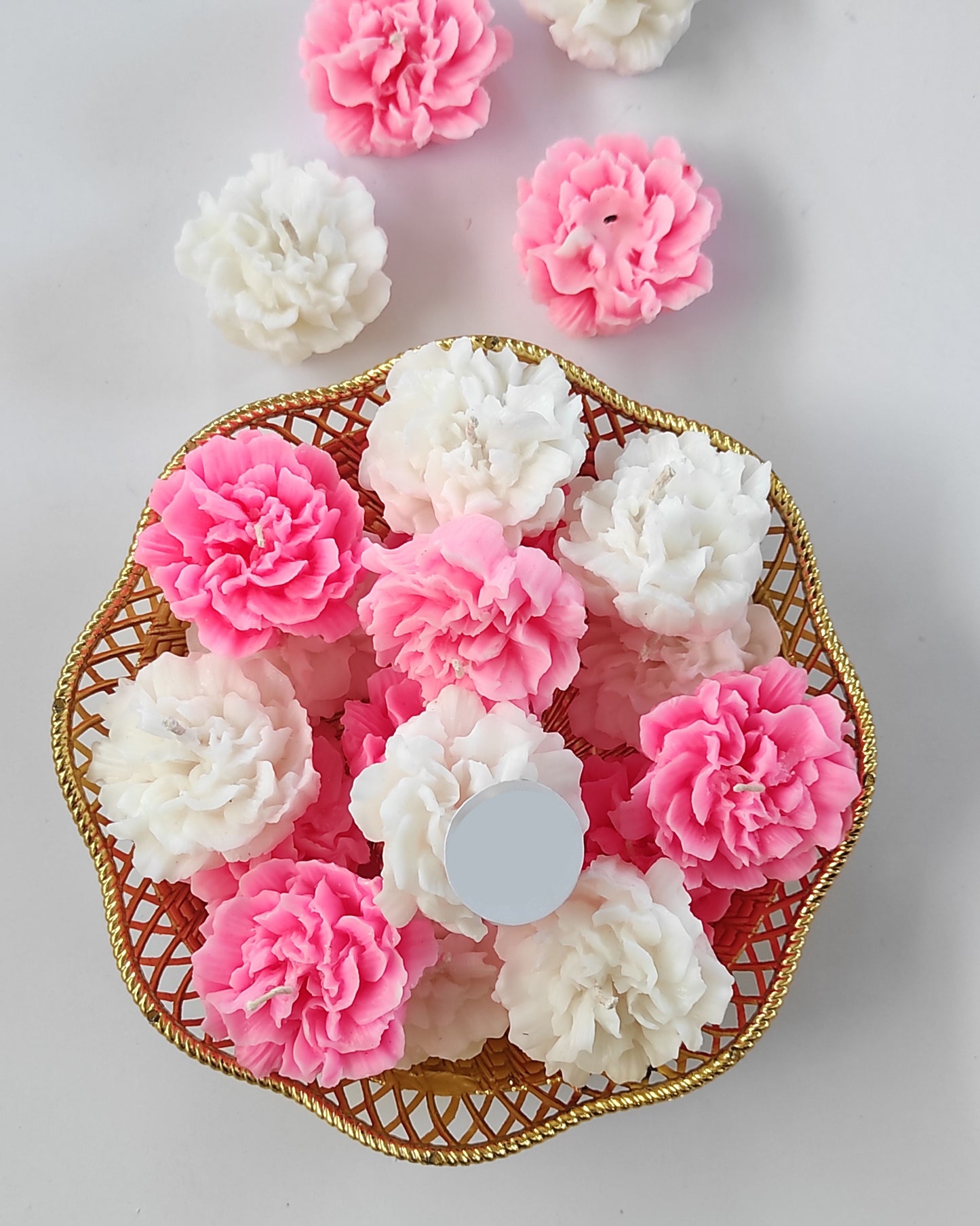 Carnation Flower Candle