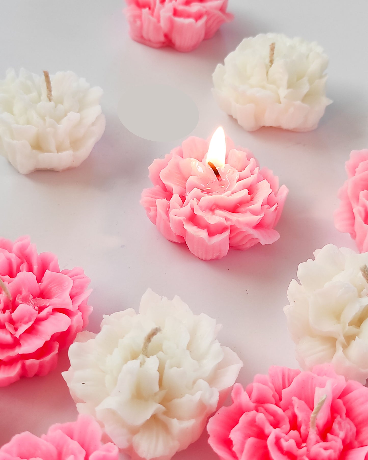 Carnation Flower Candle