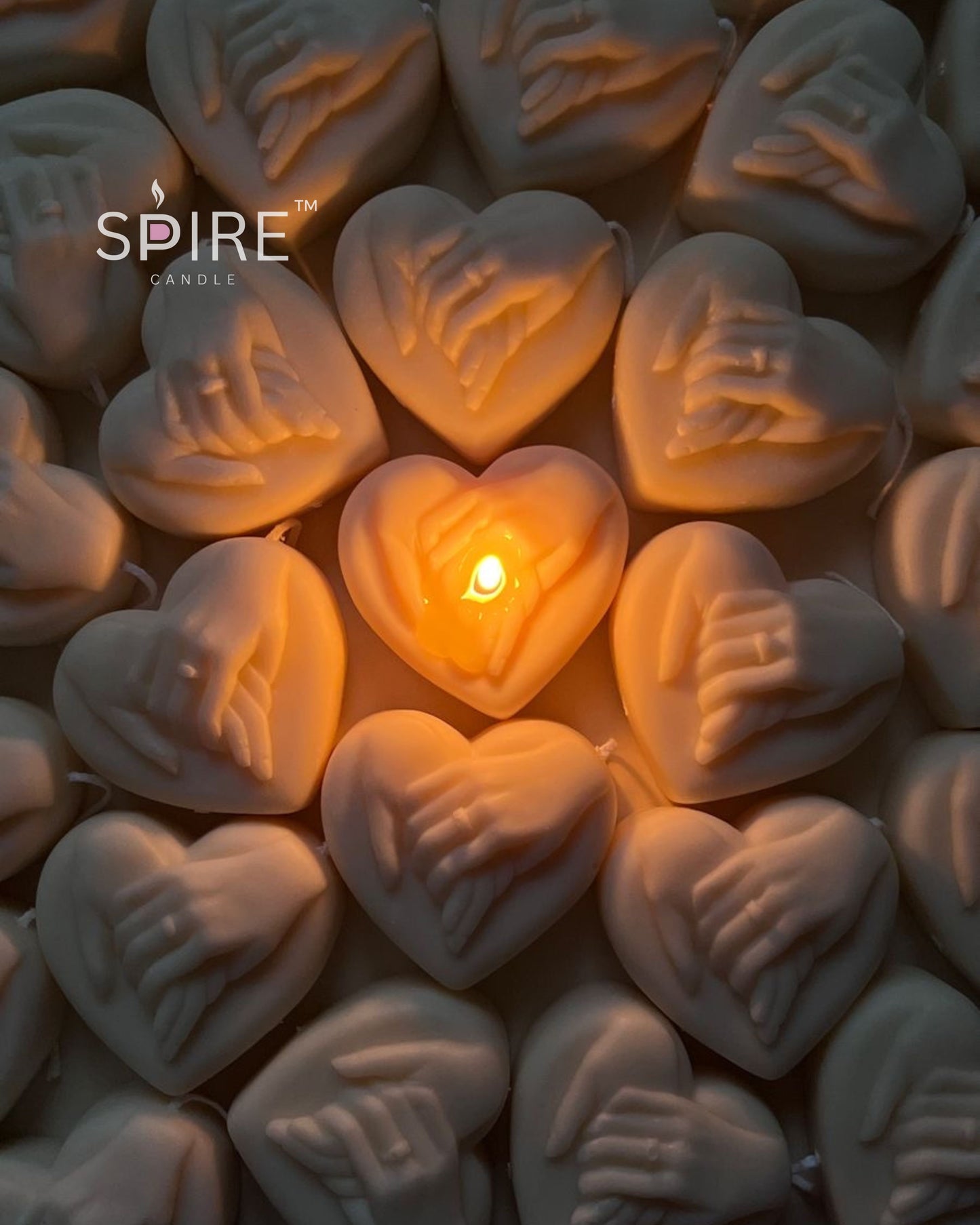 Hands on Heart Candle