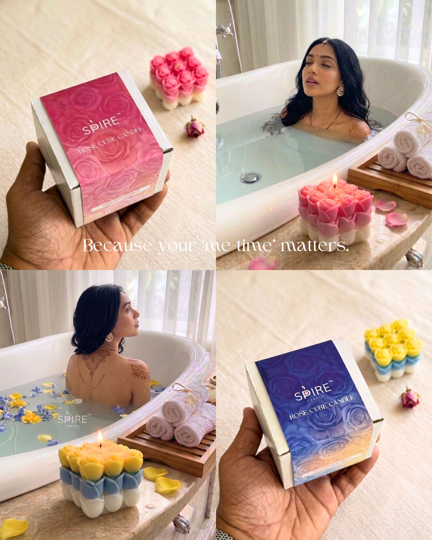 ROSE CUBE CANDLE COMBO