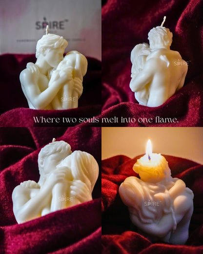 Intimate couple candle