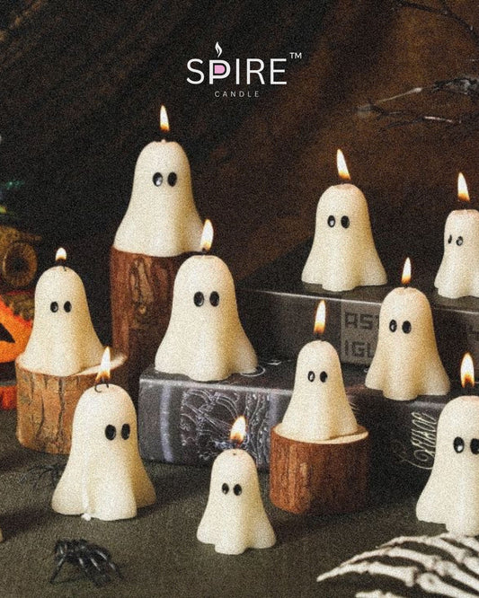 Halloween ghost candle