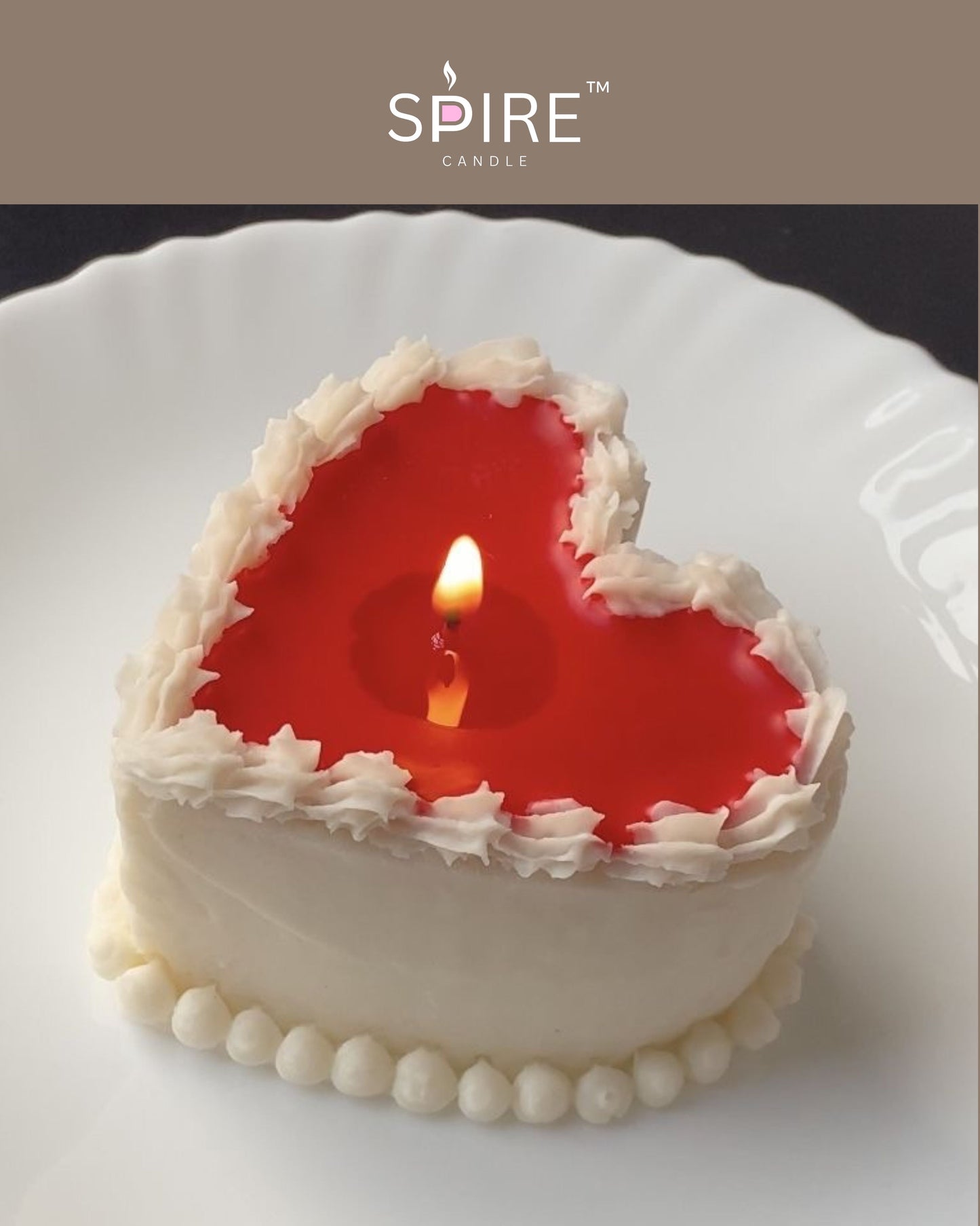 Heart Cake candle