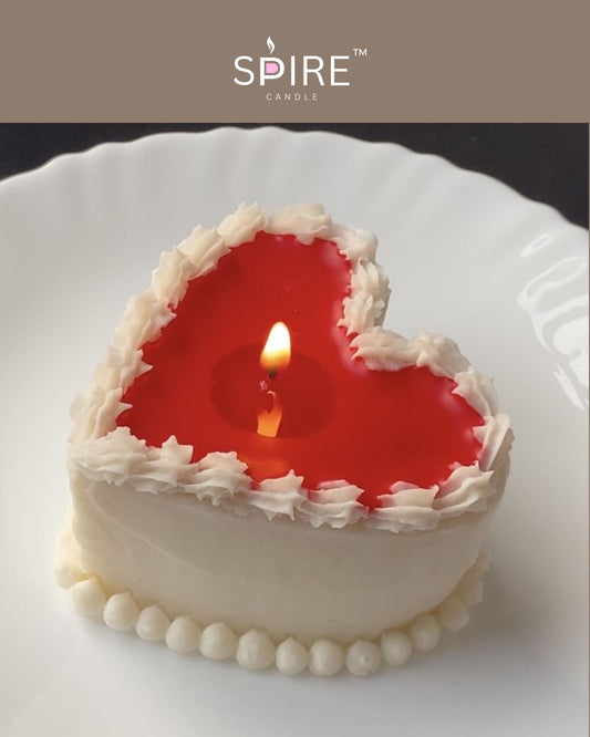 Heart Cake candle
