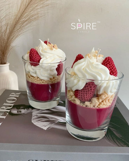 Strawberry Glass Jar Candle