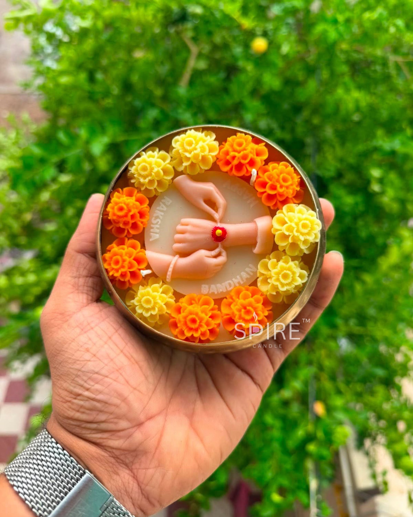 RAKHI URLI CANDLE 4 INCHES ( WITH DECORATIVE BOX )