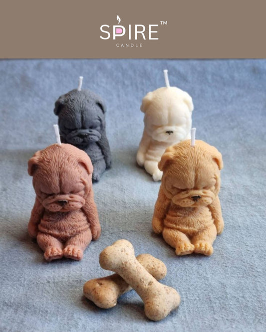 Bull Dog Candle