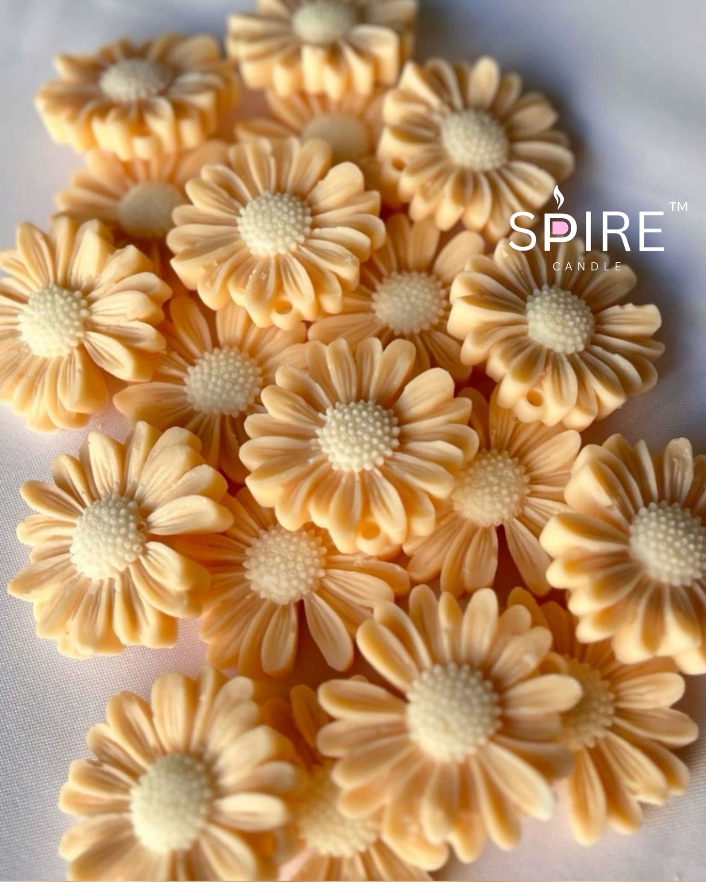 Daisy flower candle
