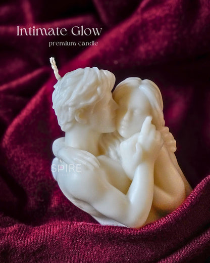 Intimate couple candle