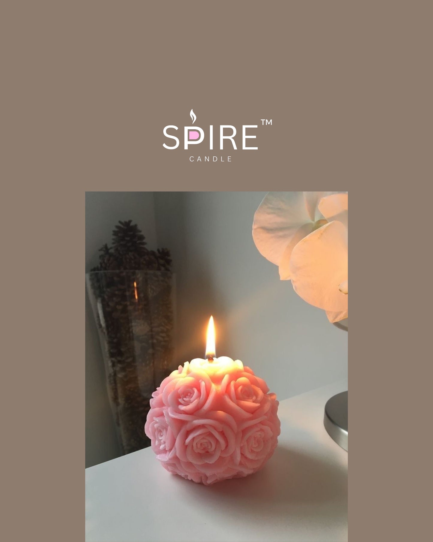 Rose Boll Candle