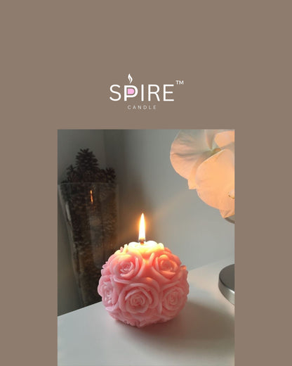 Rose Boll Candle