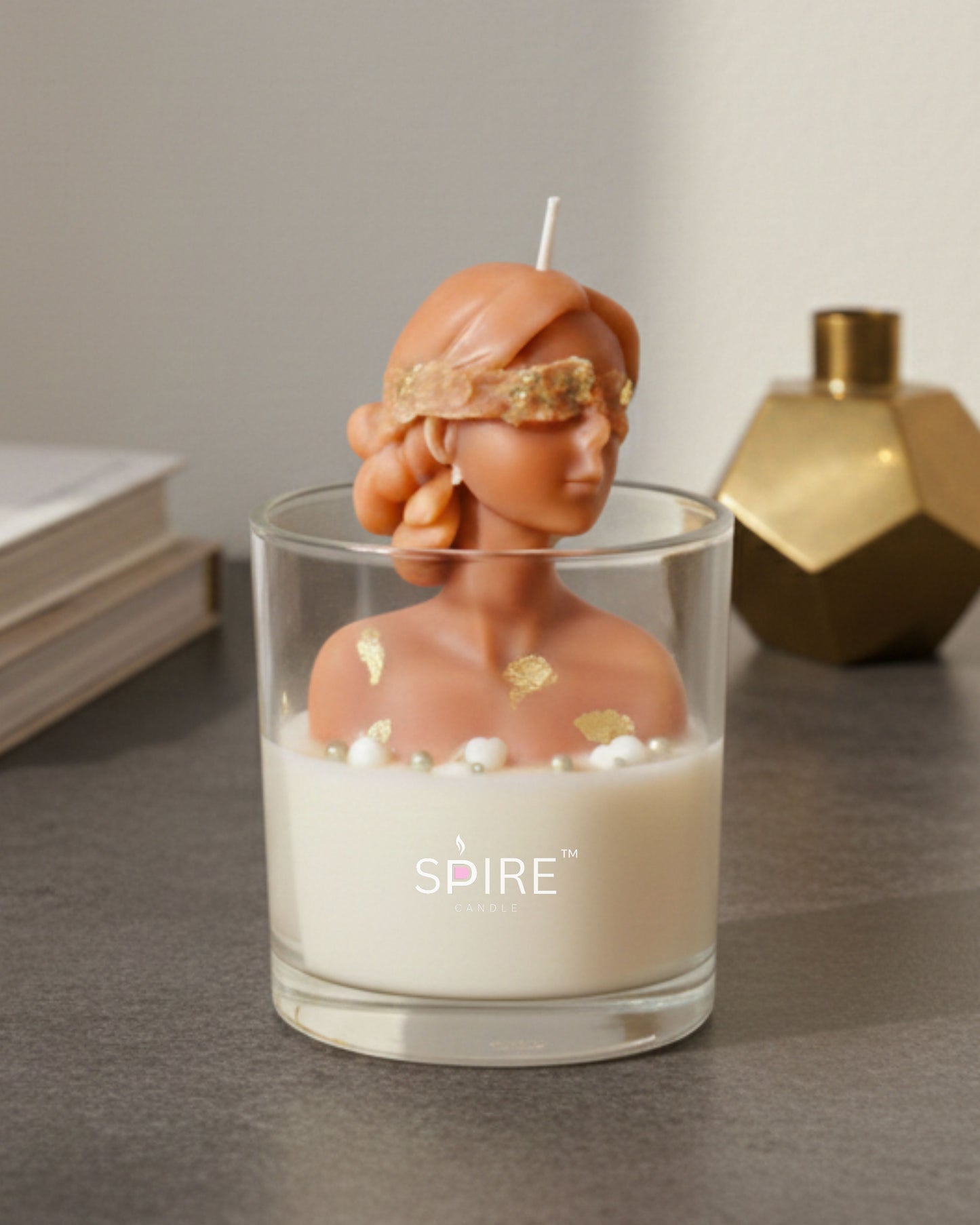 Golden Grace Lady Candle (lavender fragrance)