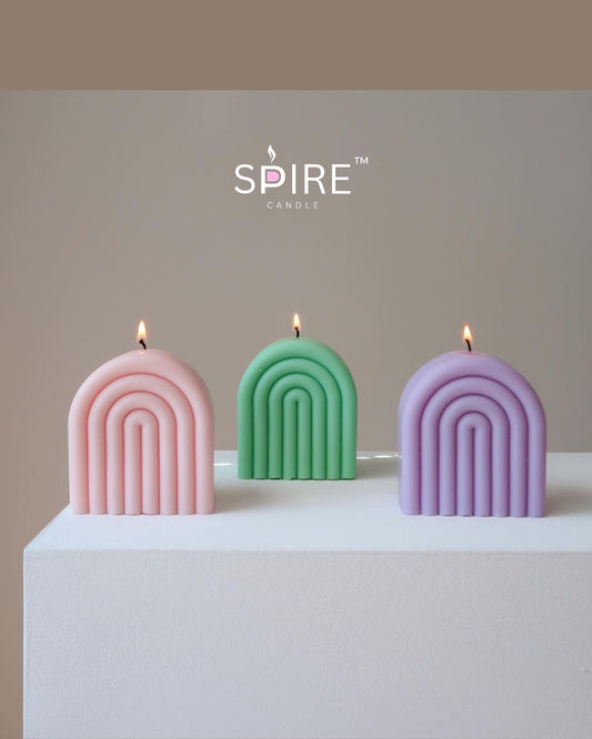 4  Line single color Rainbow candle