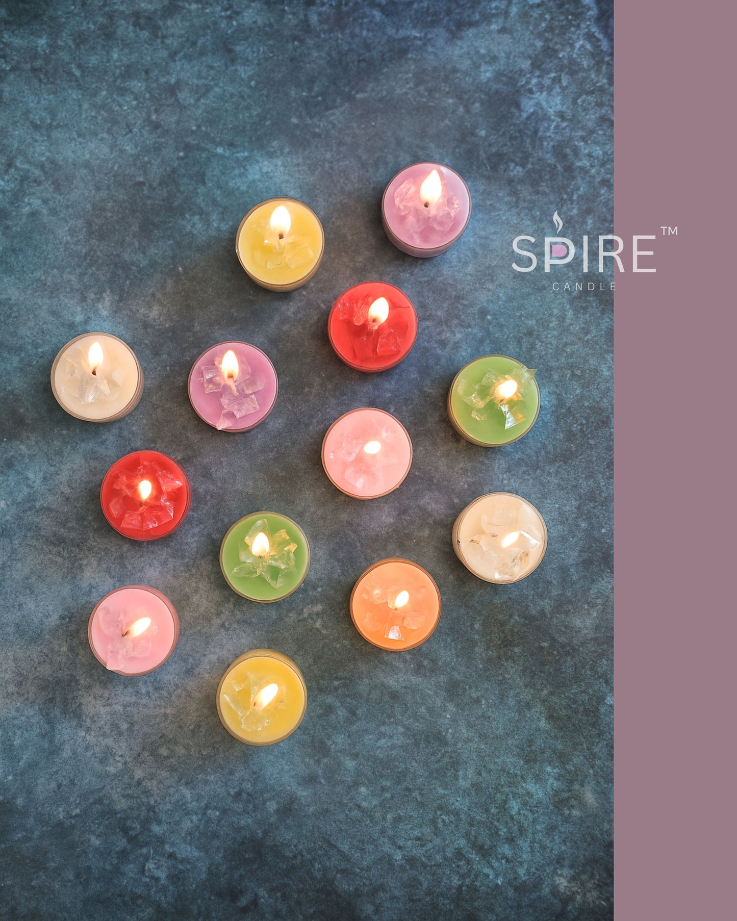 7 Chakra Crystal Scented Candles