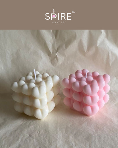 Heart Bubble Candle