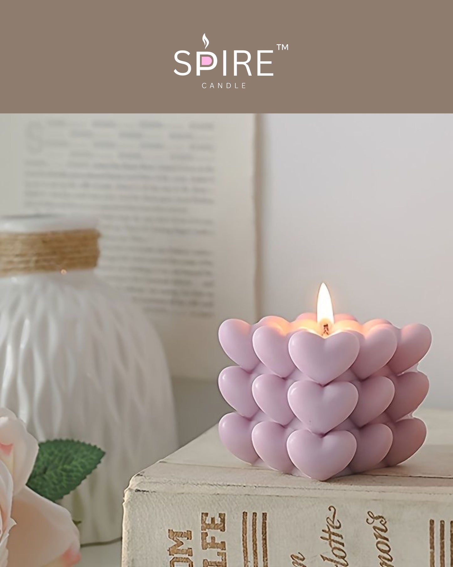 Heart Bubble Candle