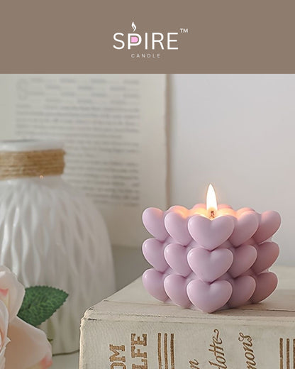 Heart Bubble Candle