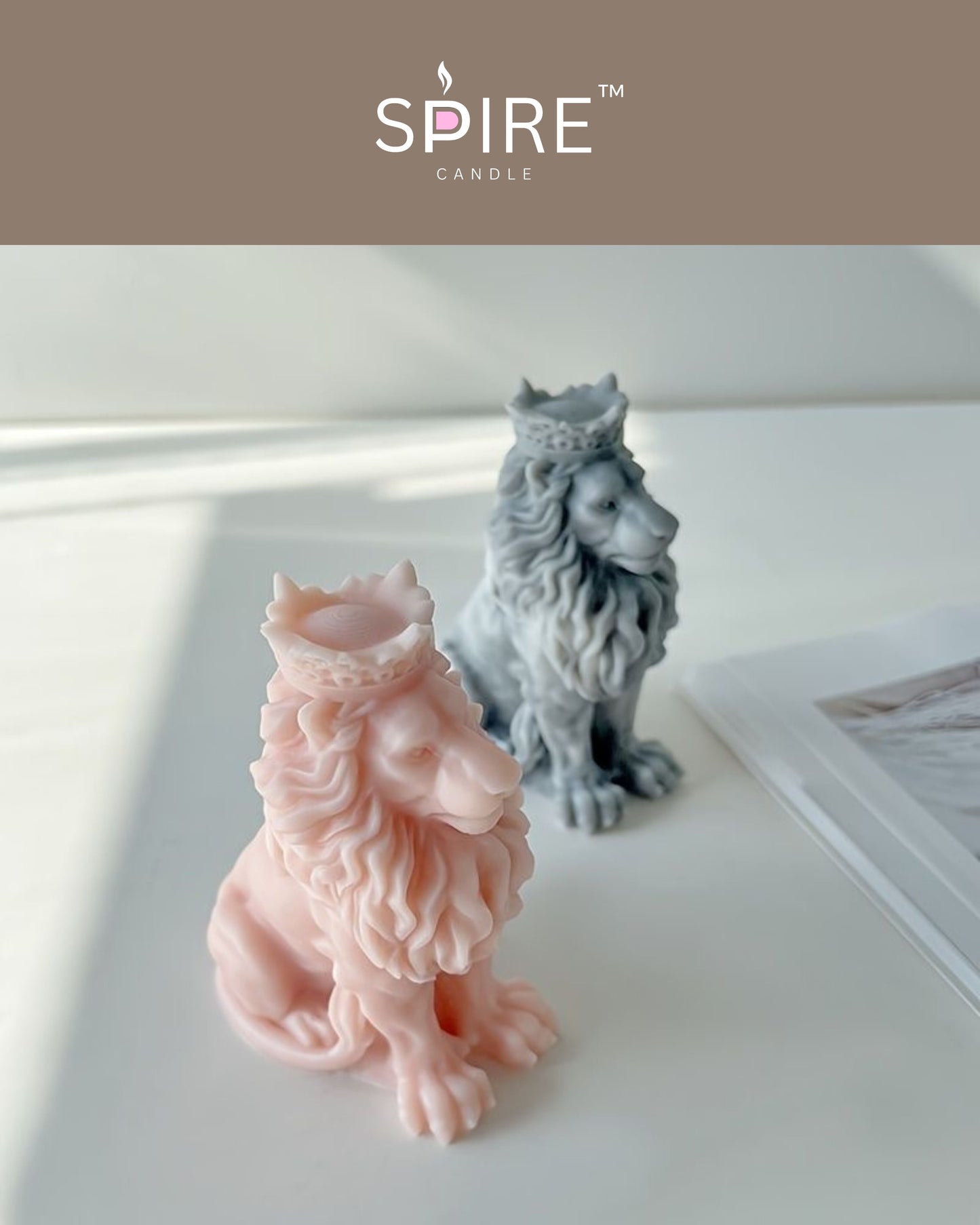 Queen Lion Candle