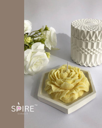 Peony Flower Candle