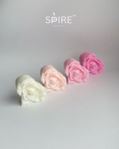 Rose Petals Heart Candle