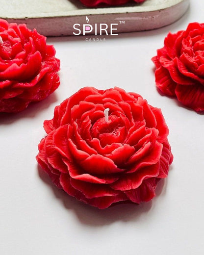 Peony Flower Candle