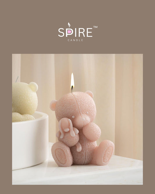 Baby with Teddy Candle