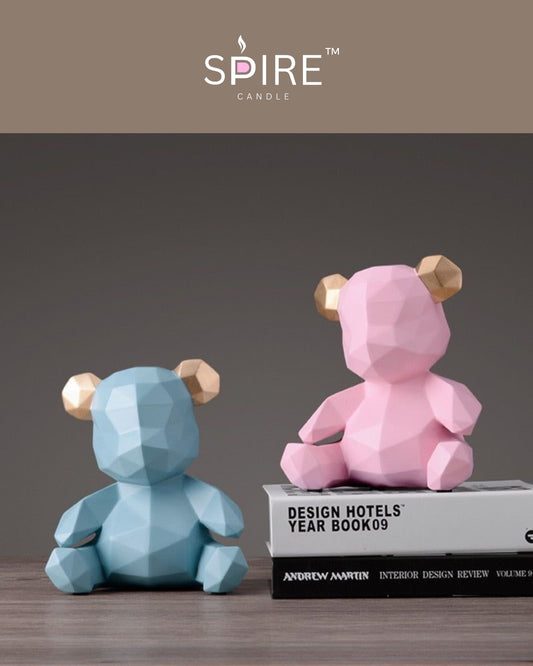 Crystal Teddy Big Candle