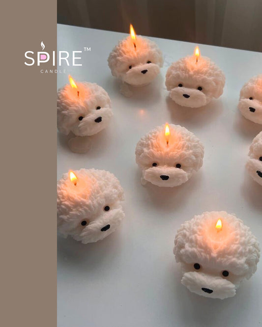 Puppy Face Candle