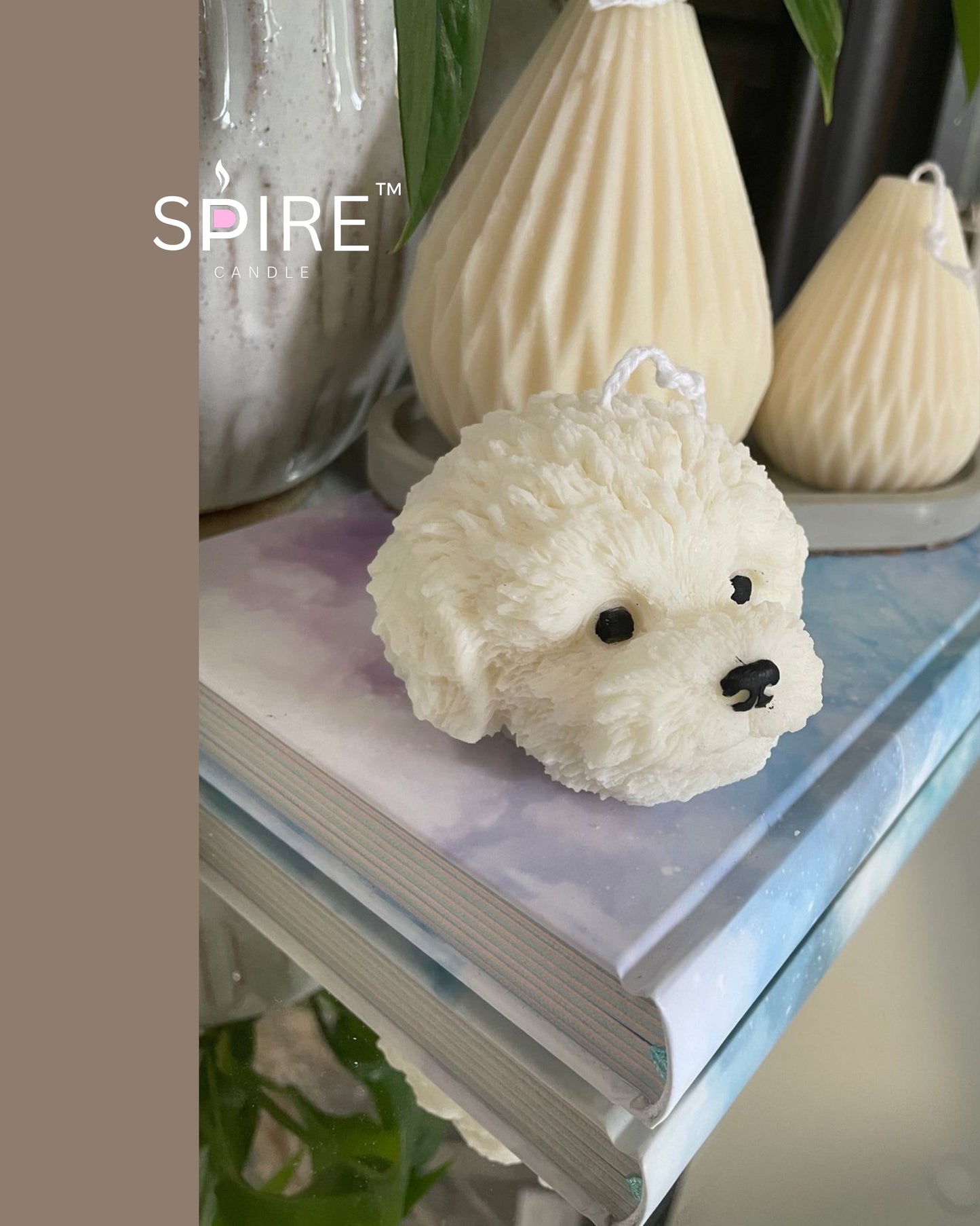 Puppy Face Candle