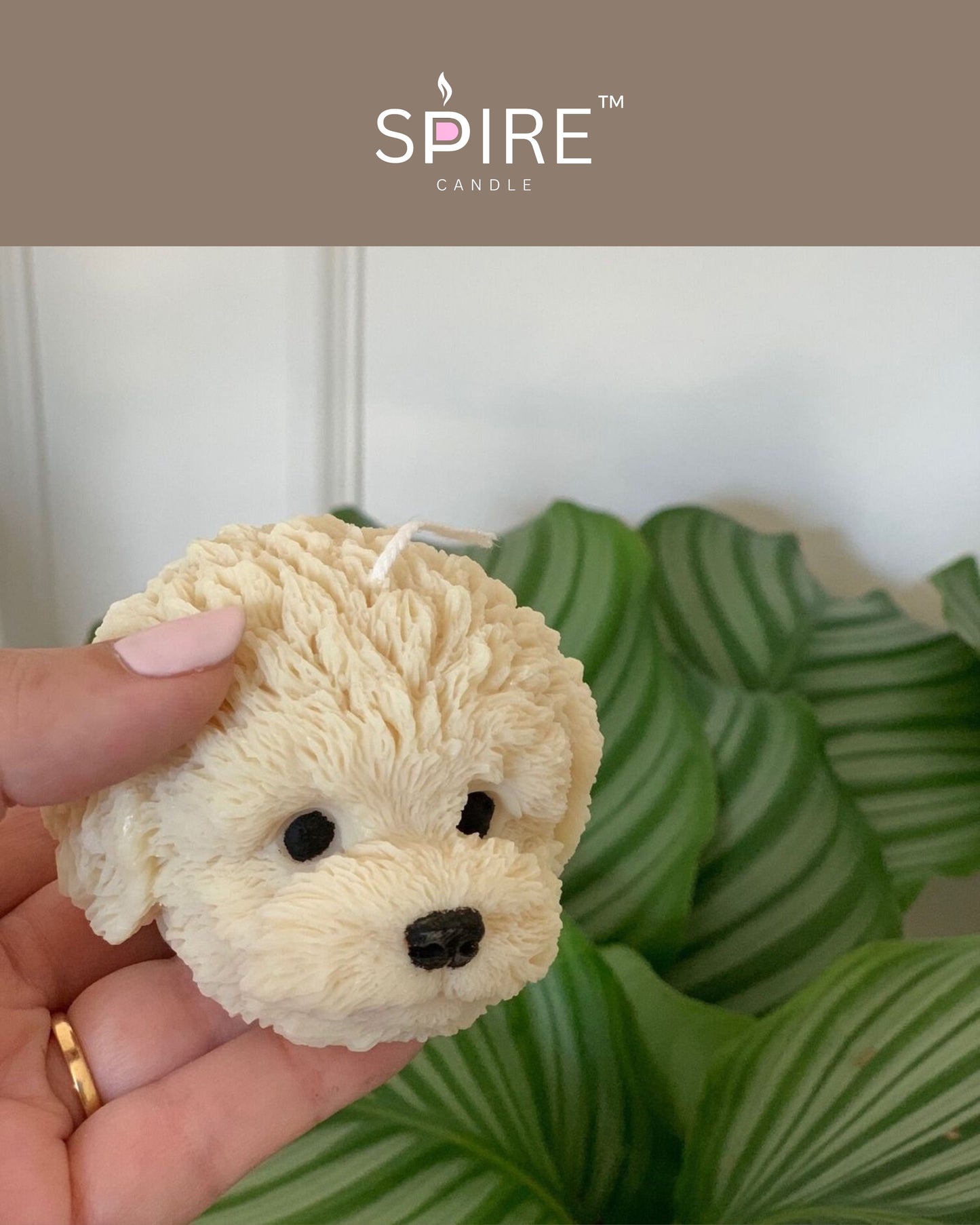 Puppy Face Candle
